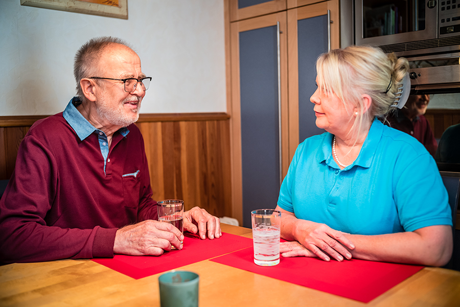 Zu Hause oder in der Pflegeeinrichtung